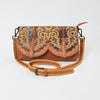 ADBGZ1104 American Darling Genuine Leather Crossbody Bag with Western Embroidery