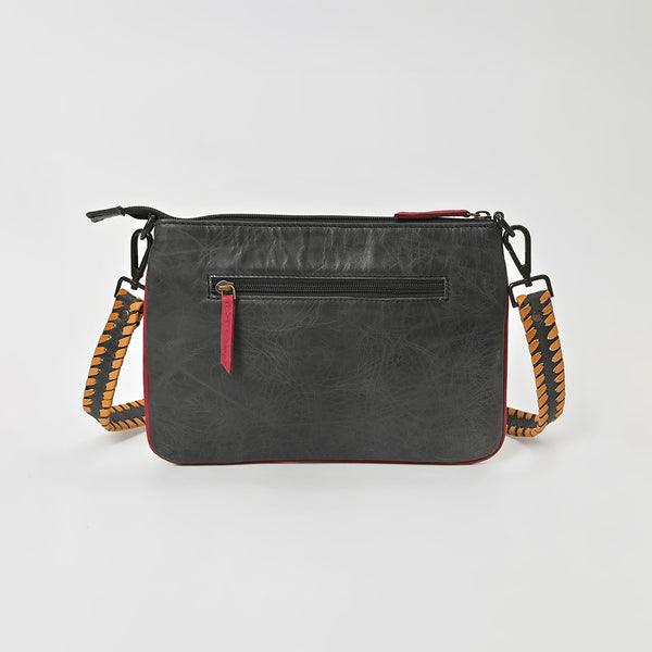 ADBGZ1108 American Darling Western Embroidered Genuine Leather Crossbody Handbag