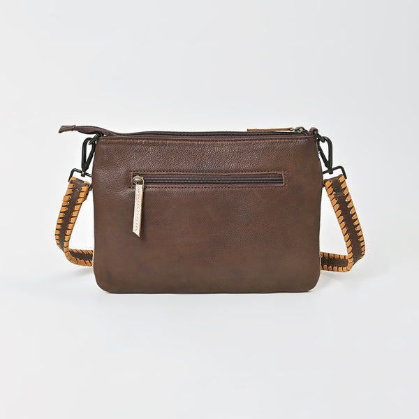 ADBGZ1109 American Darling Hair On Leather Western Embroidered Crossbody Bag