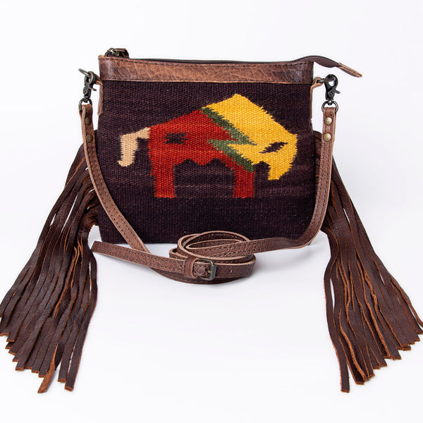 ADBG236 American Darling Saddle Blanket Boho Fringe Crossbody Bag