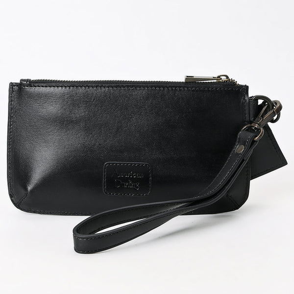 ADBGZ895A Black Tooled Leather Wristlet & Cardholder Set | American Darling