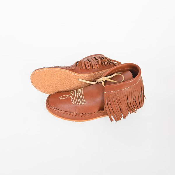 ADFT181 American Darling Checkered Hair on Hide Genuine Leather Moccasins