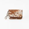 ADCHA124 American Darling Genuine Leather & Hair-on-Hide Mini Pouch Keychain Case