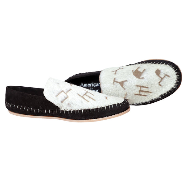 ADFT189 American Darling Hair On Hide & Genuine Leather Western Loafers