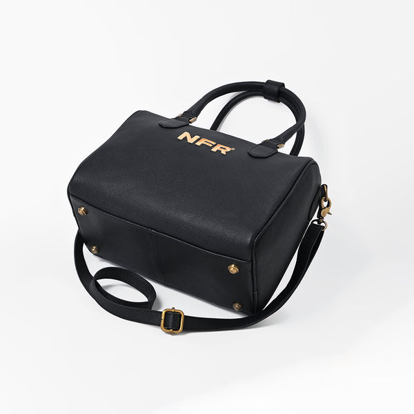 Official PRCA & NFR Licensed Collection®️ Black Genuine Western Leather Speedy Bag