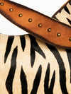 ADBG1031 American Darling Hair-On Cowhide Hobo Bag with Handwoven Saddle Blanket Sides Western Leather