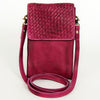 LC-NMBGM134 Cell phone Holder Genuine Western Leather Women Bag