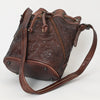 LC-OHG101C Bucket Genuine Leather women bag western Bag