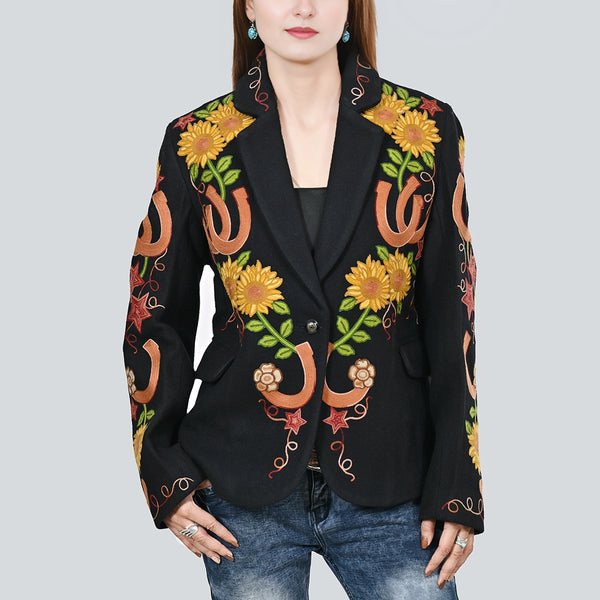 ADJKT072 American Darling Premium Fabric Embroidered Western Rodeo Blazer