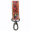 ADKR218BHand Tooled Genuine Leather Wristlet Key Ring