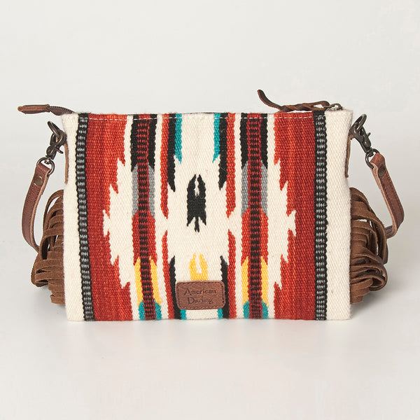 ADBG236 American Darling Saddle Blanket Boho Fringe Crossbody Bag
