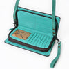 ADBG1717 American Darling Genuine Suede Organizer Bag | Western Boot Stitched Clutch