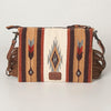 ADBG236 American Darling Saddle Blanket Boho Fringe Crossbody Bag