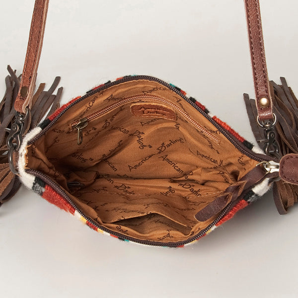 ADBG236 American Darling Saddle Blanket Boho Fringe Crossbody Bag