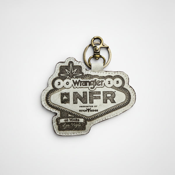 Official PRCA & NFR Licensed Collection®️ Genuine Hair-on Wrangler Keychain Charm