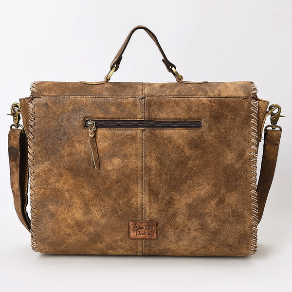 ADBGA535 American Darling Western Leather Briefcase Full Grain Genuine Leather
