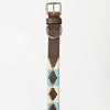 BEG106-Western Leather Dog Collar