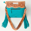 LC-ADBGS145DM1B Clutch Genuine Western Leather Women Bag Paige