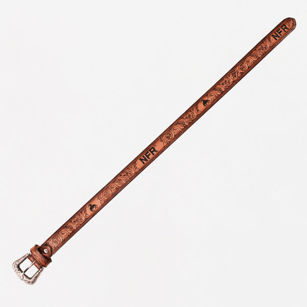 Official PRCA & NFR Licensed Collection®️ Bronc Rider Genuine Leather Belt