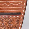 ADGC107 Genuine suede & Tooled Leather Pistol Case - Western Stitch Detail by American Darling