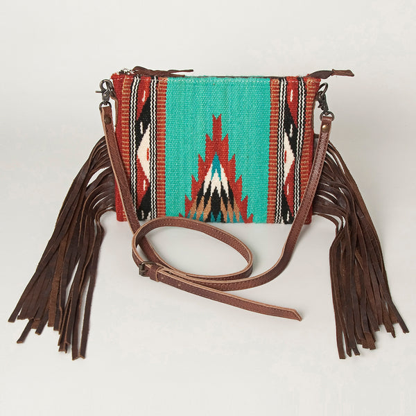 ADBG236 American Darling Saddle Blanket Boho Fringe Crossbody Bag