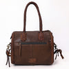 ADBGM270 Western Braided Fringe Duffel with Turquoise Concho - Genuine Leather