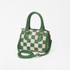ADBGM1097 Checkered Hair On Hide & Leather Speedy Bag - American Darling