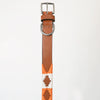 BEG105-Western Leather Dog Collar