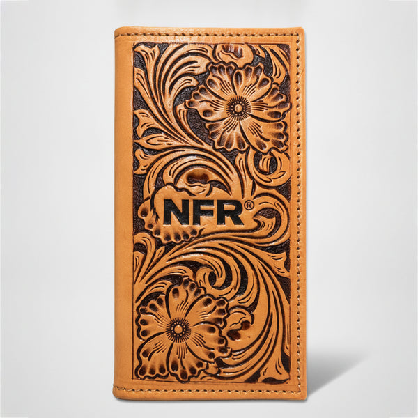 Official PRCA & NFR Licensed Collection®️ Classic Western Floral Tooled Wallet