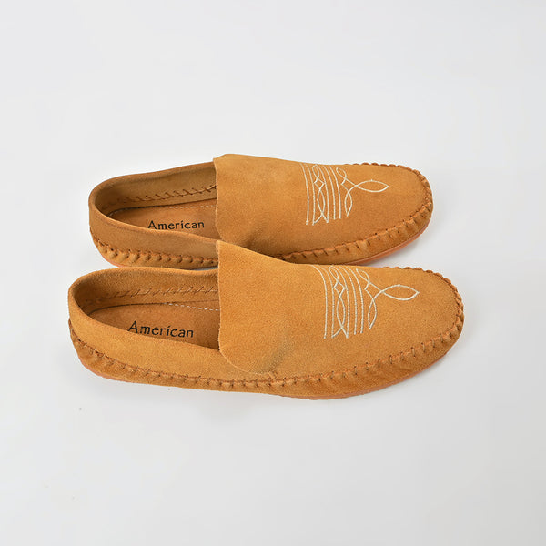 ADFT183 American Darling Embroidered Genuine Leather Western Moccasins Footwear
