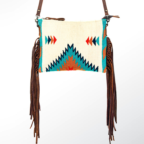 ADBG236 American Darling Saddle Blanket Boho Fringe Crossbody Bag