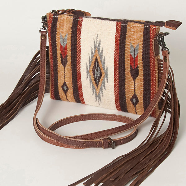 ADBG236 American Darling Saddle Blanket Boho Fringe Crossbody Bag