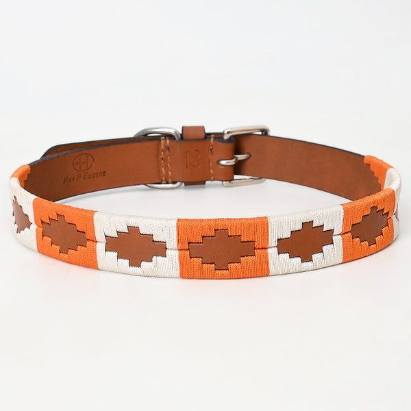BEG105-Western Leather Dog Collar