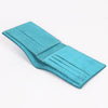 ADBGZ919 Genuine suede Leather Bifold Wallet with White Embroidered Stitch Detail