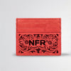 Official PRCA & NFR Licensed Collection®️ Floral Tooled Red Western Leather Card Holder