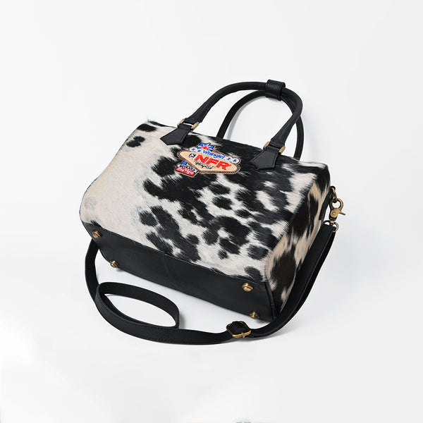 Official PRCA & NFR Licensed Collection®️ Hair-On Cowhide Leather Western Speedy Bag