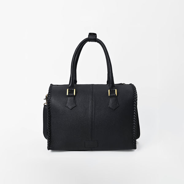 Official PRCA & NFR Licensed Collection®️ Black Genuine Leather Speedy Bag