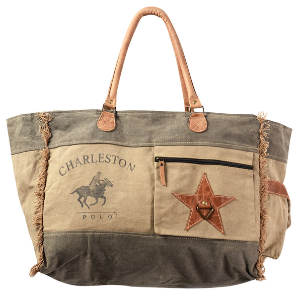 LC-KB412 Weekender Upcycled Canvas Ladies Bag