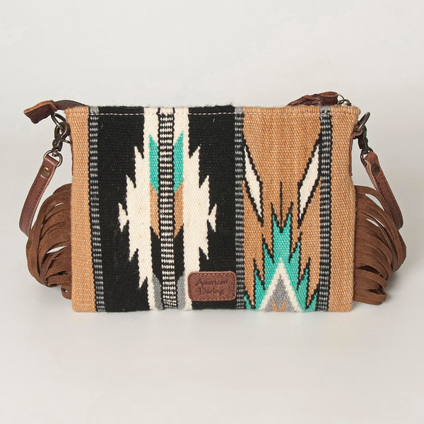 ADBG236 American Darling Saddle Blanket Boho Fringe Crossbody Bag