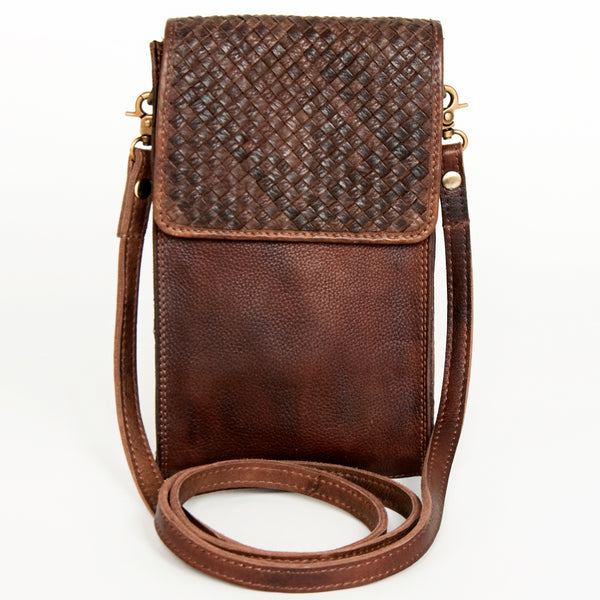 LC-NMBGM134 Cell phone Holder Genuine Western Leather Women Bag