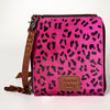 ADBG820 American Darling Handcrafted Pink Leather Cross body Bag with Hair-On Cowhide