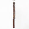 BER196-Hand Carved Western leather Dog Collar