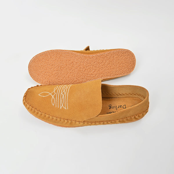 ADFT183 American Darling Embroidered Genuine Leather Western Moccasins Footwear