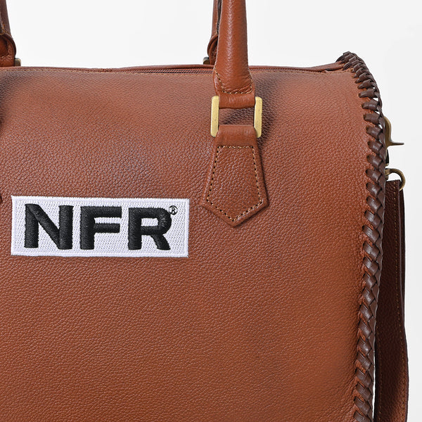 Official PRCA & NFR Licensed Collection®️ Genuine Western Leather Speedy Handbag