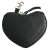 ADCHM120 American Darling Genuine Leather Heart Zipper Bag Charm