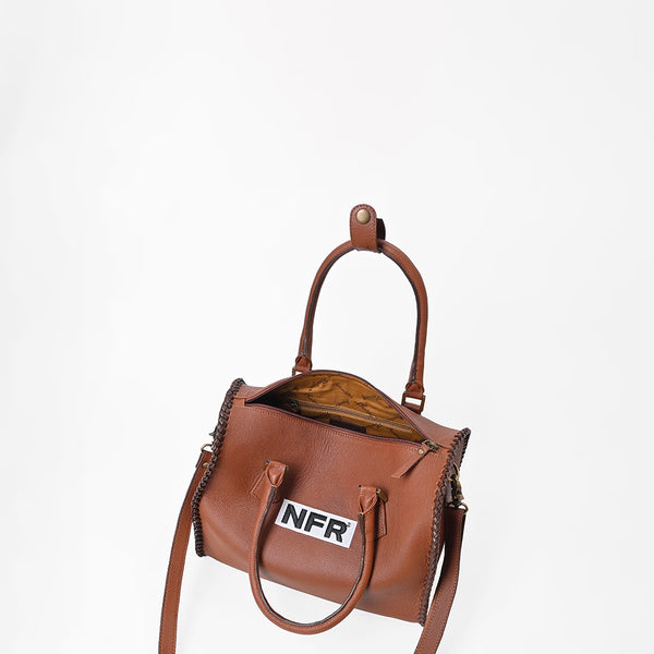 Official PRCA & NFR Licensed Collection®️ Genuine Western Leather Speedy Handbag