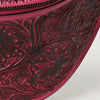 ADBGZ829 Hand-Tooled Leather Western Belt Bag - Floral Fanny Pack with Adjustable Strap