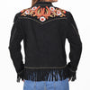 ADJKT111 American Darling Women Leather Fringed Embroidered Western Jacket