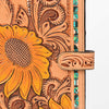 ADBG1040 American Darling Hand-Tooled Floral Genuine Leather Western Portfolio Bag