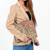 ADBG1040 American Darling Hair-on Cowhide & Floral Tooled Leather Western Portfolio